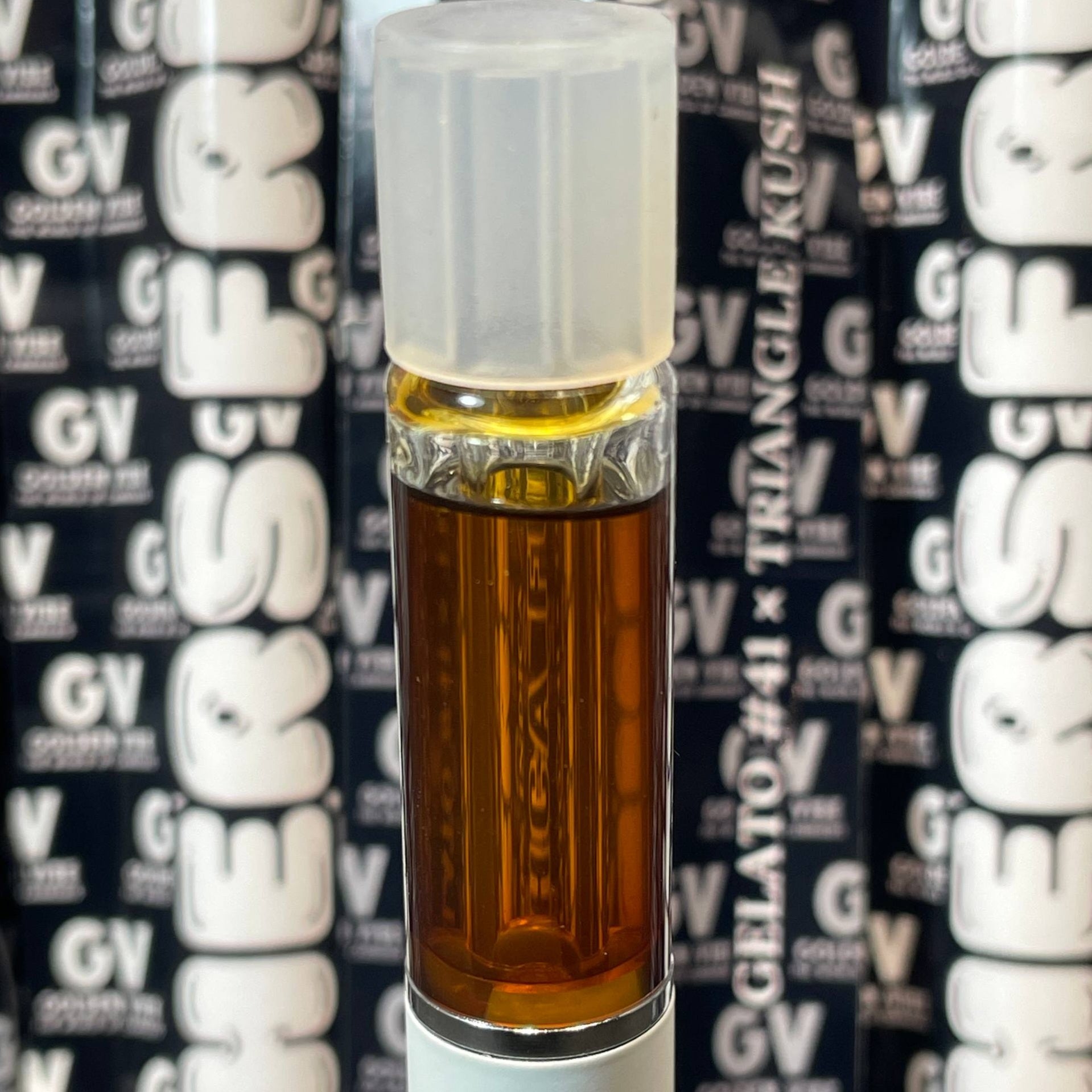 Image of VAPE FULL GLASS - RESINA VIVA 1G - GUSHERS FRUIT (Δ-9 THC)