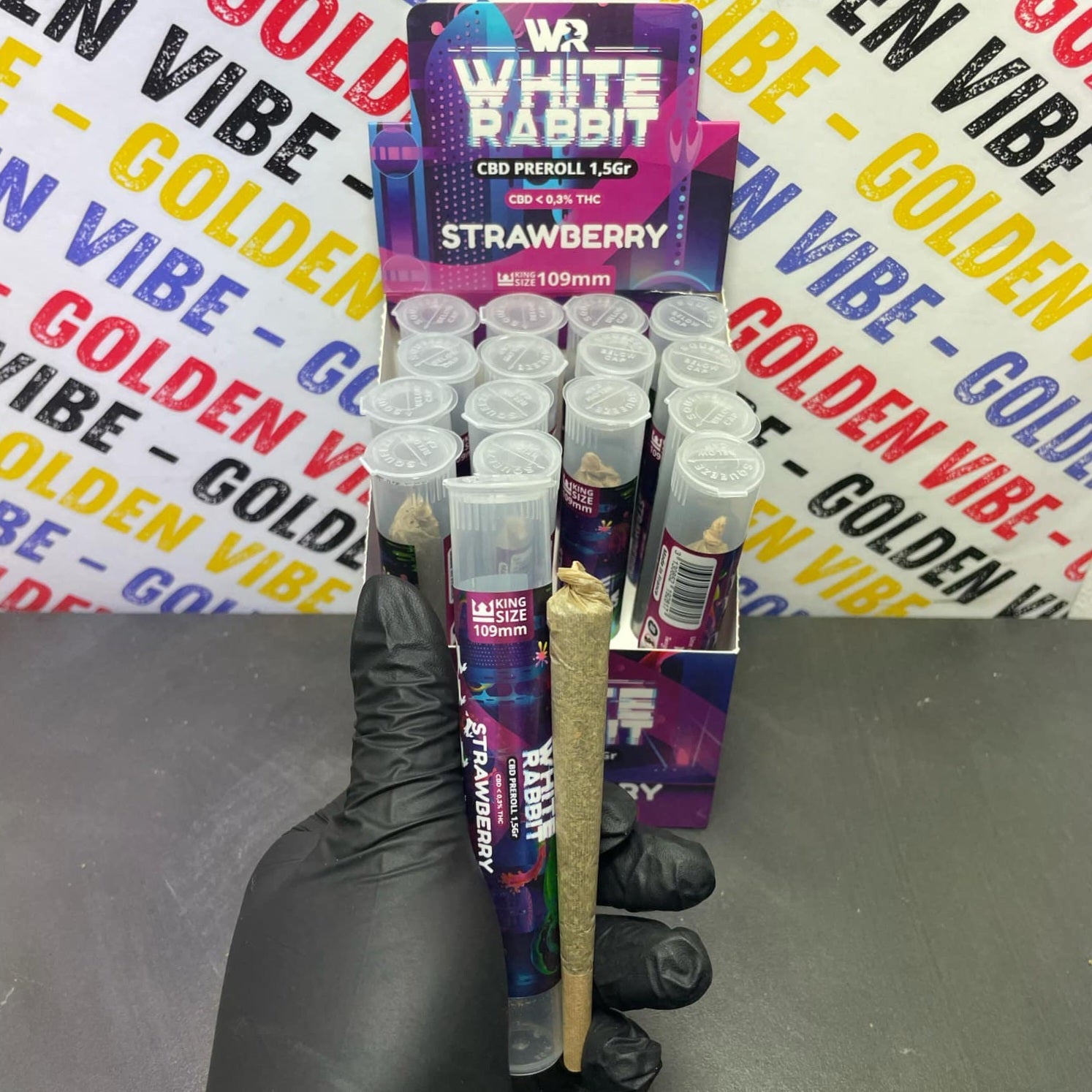 Image of PRÉ-ROLLS WHITE RABBIT STRAWBERRY (CBD)