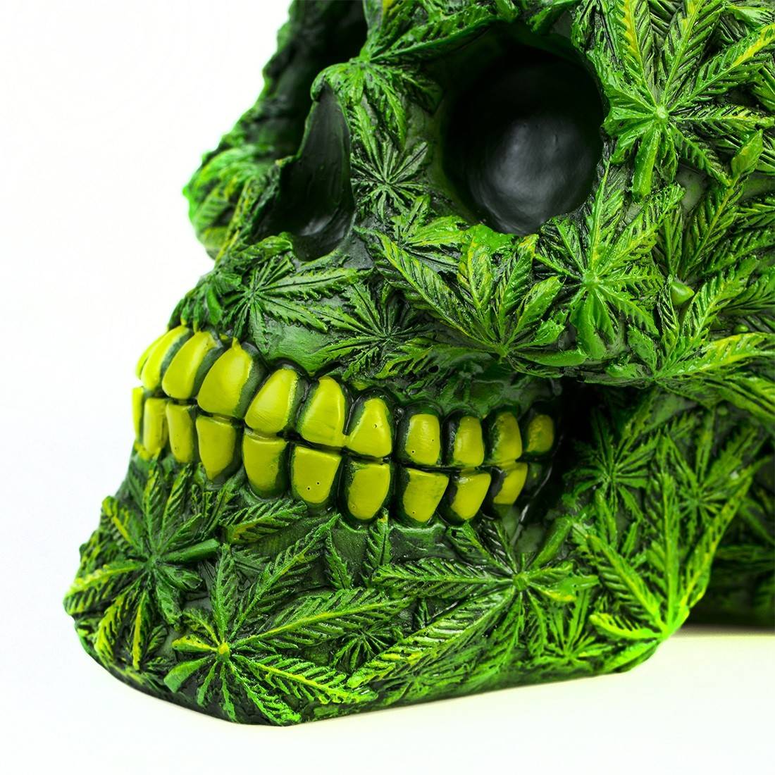 Image of TIRELIRE SKULL LEAF